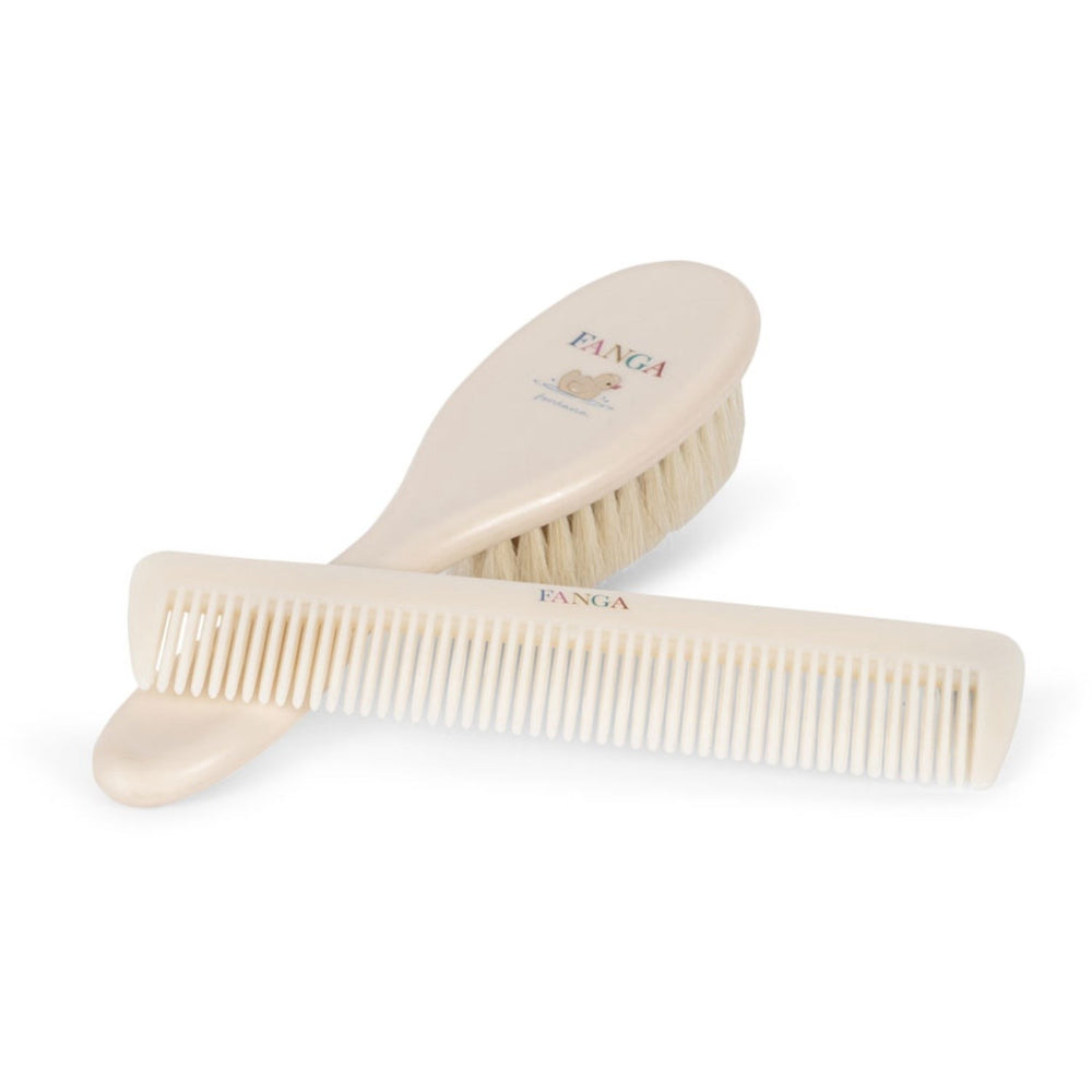 Køb Konges Sløjd Fanga Fontana Beige Baby Hairbrush Sæt
