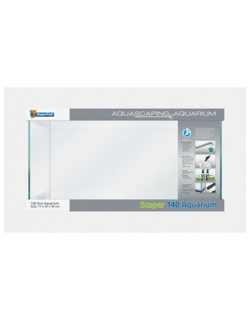 Superfish Scaper 140 - Aquaria - 77x45x40 cm Transparant