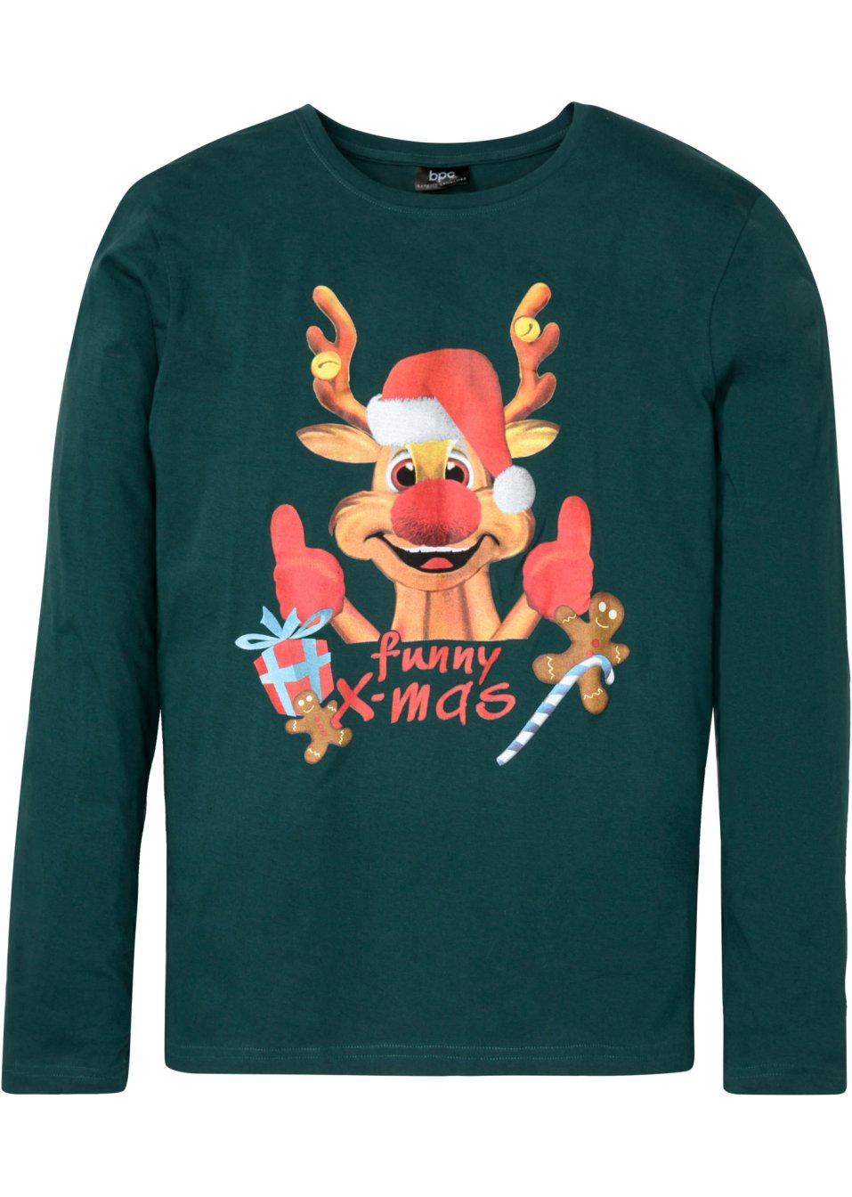 T-shirt manches longues avec motif de Noël