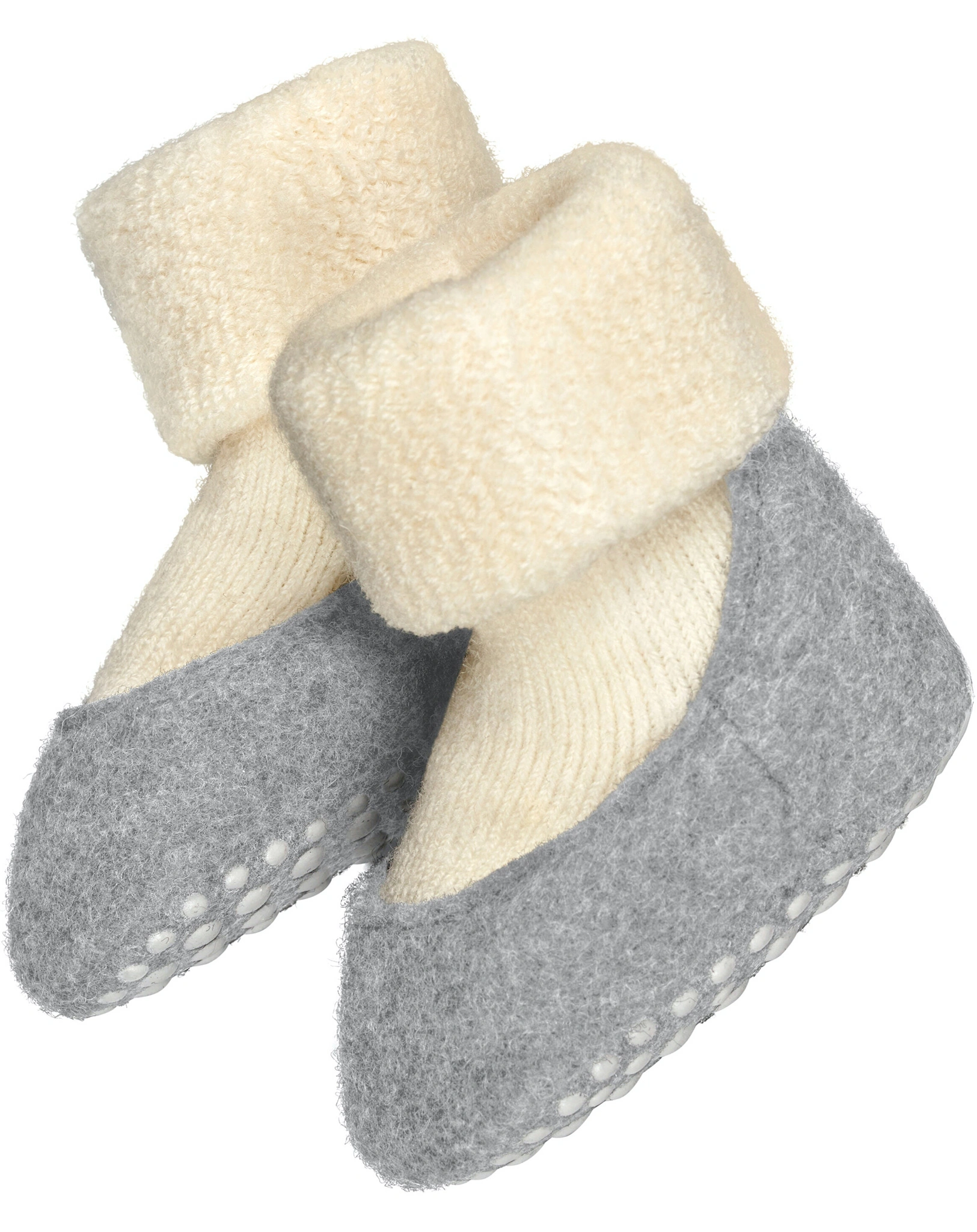 Hausschuhsocken COSYSHOE BABY in woolwhite