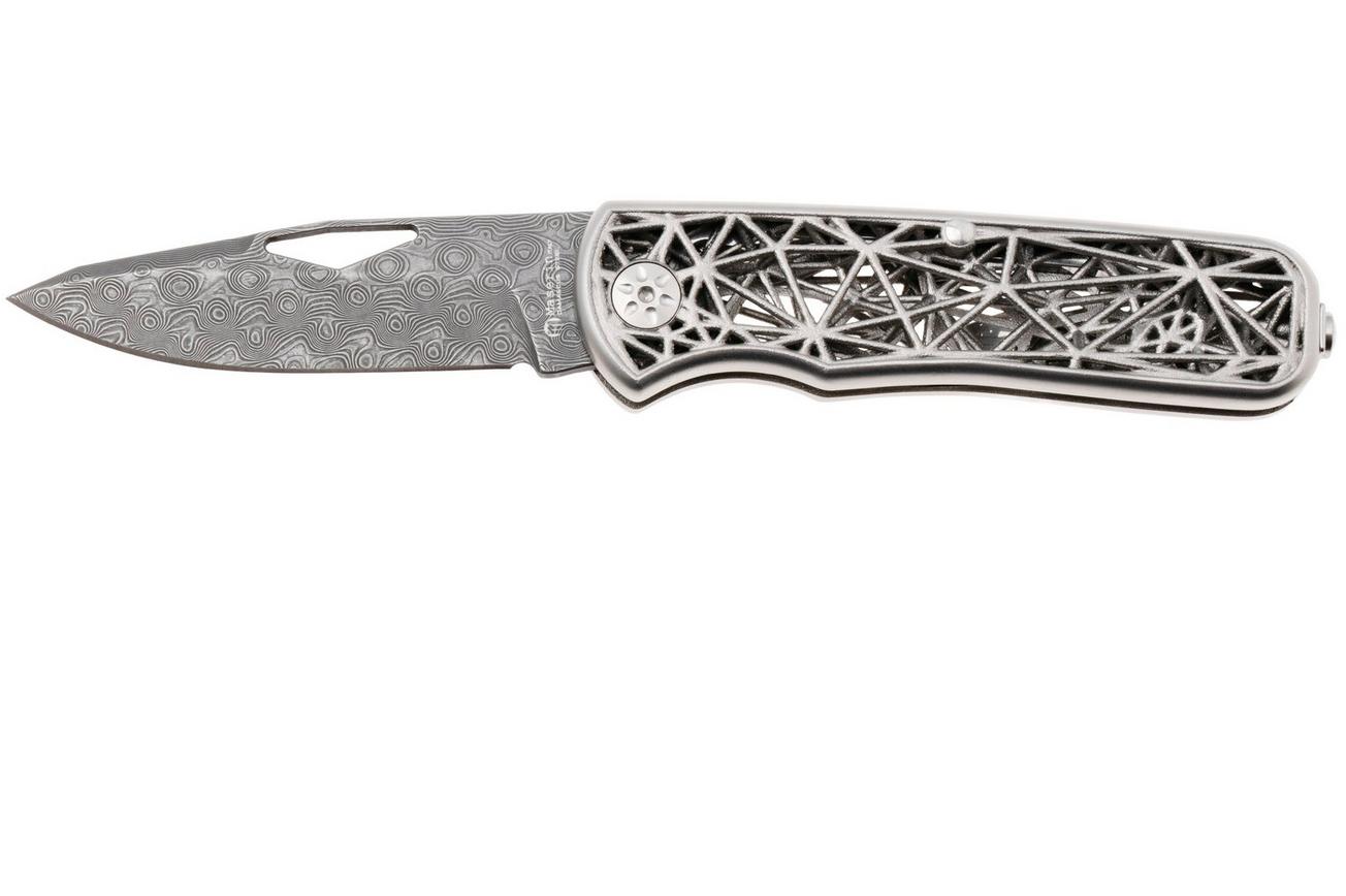 Maserin 504/D Nexus Small Roses Damascus, Steel 3D Printed, Limited Edition zakmes