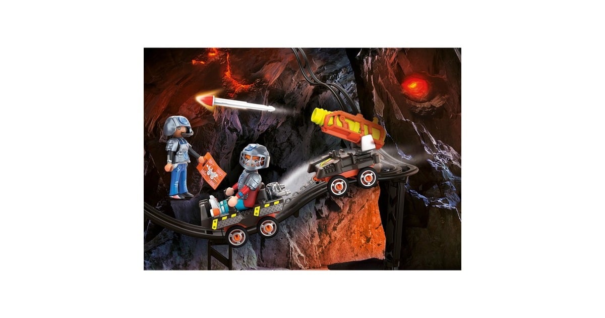 PLAYMOBIL Dino Rise - Dino Mine raket kart Constructiespeelgoed  (70929)
