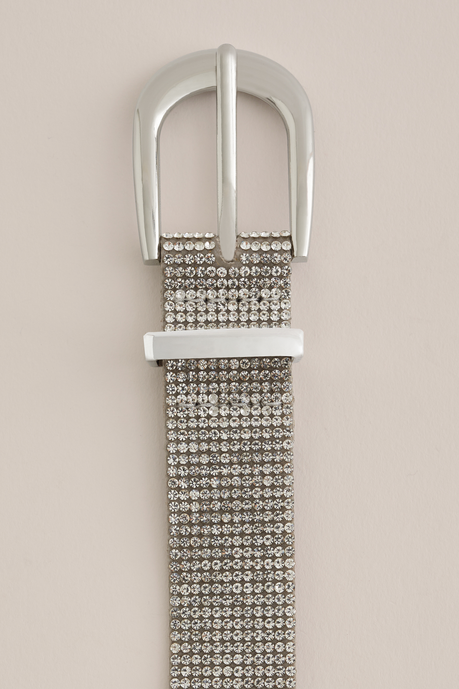 ceintuur met strasstenen WE Fashion Zilver