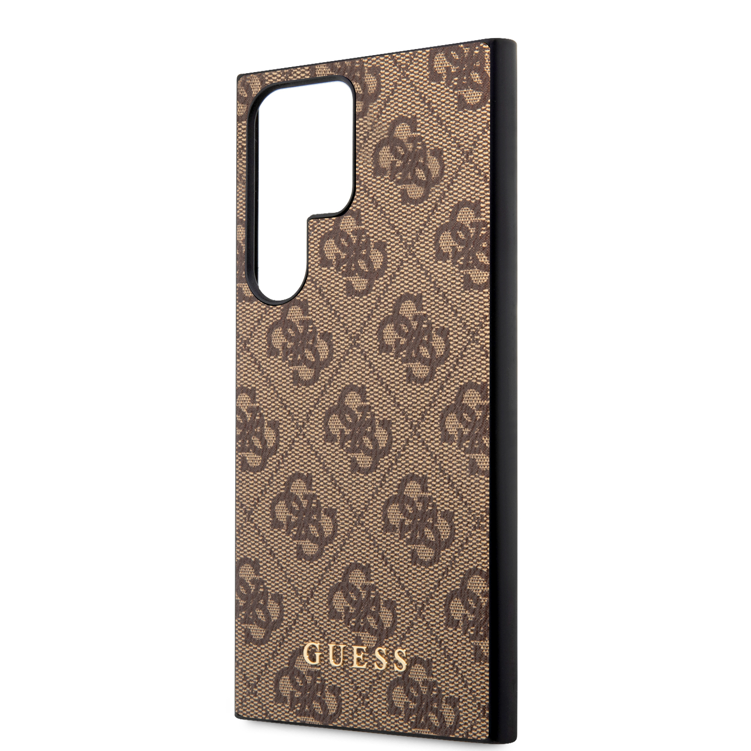 Samsung Galaxy S23 Ultra 5G Leder Hardcase Hülle 4G Metal Logo (GUHCS23LG4GFBR) - Braun