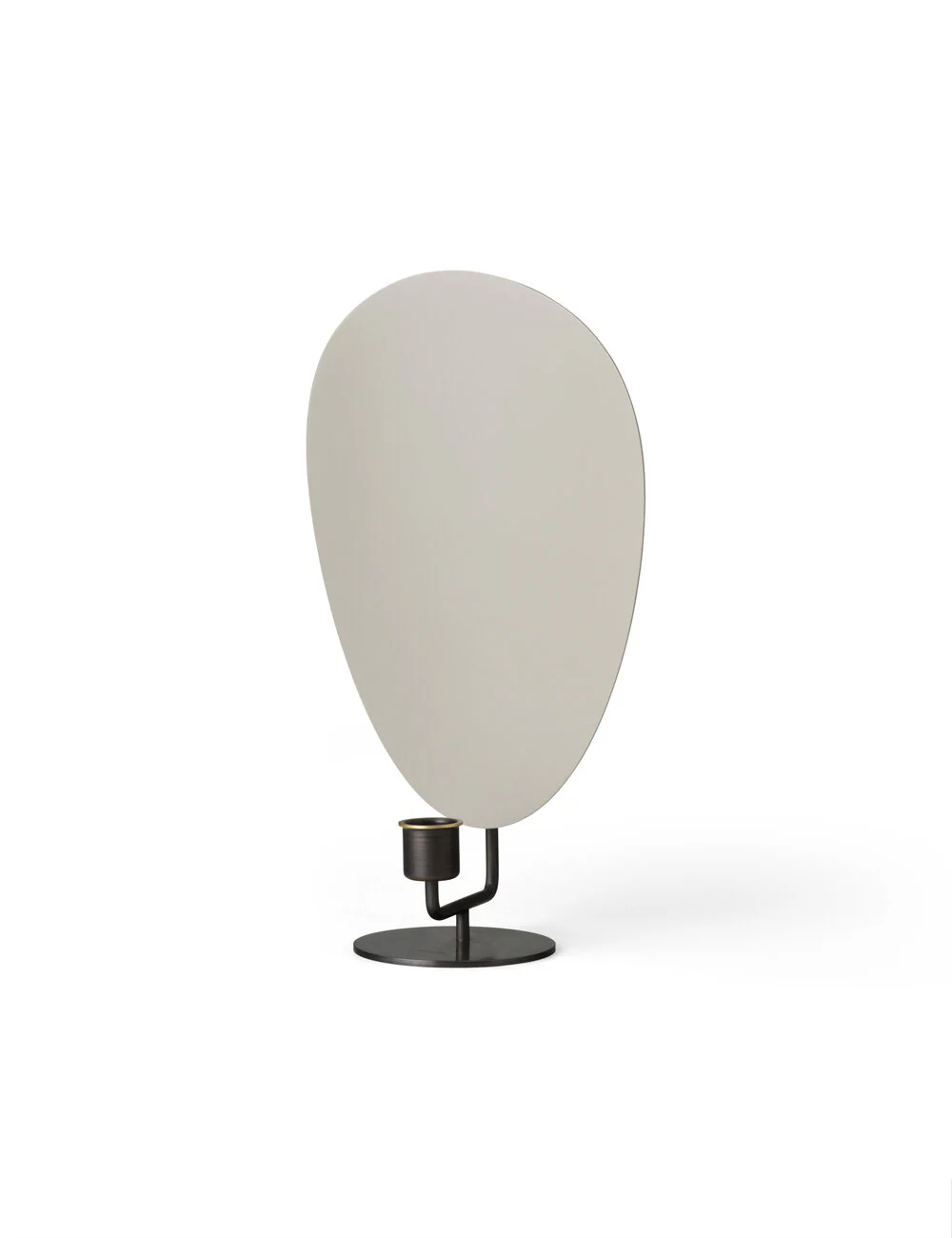 Audo Copenhagen  Flambeau lysestage, Grey/Bronzed Brass - H30 cm.