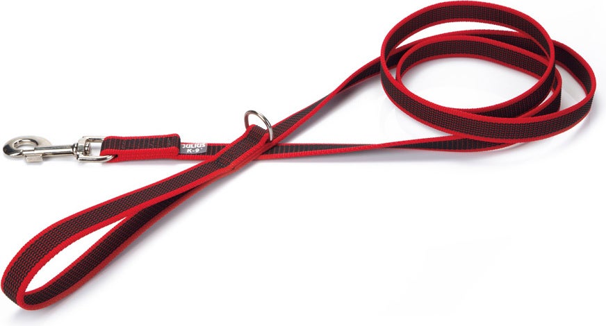 Julius K9 hondenriem rood 180 x 2 cm
