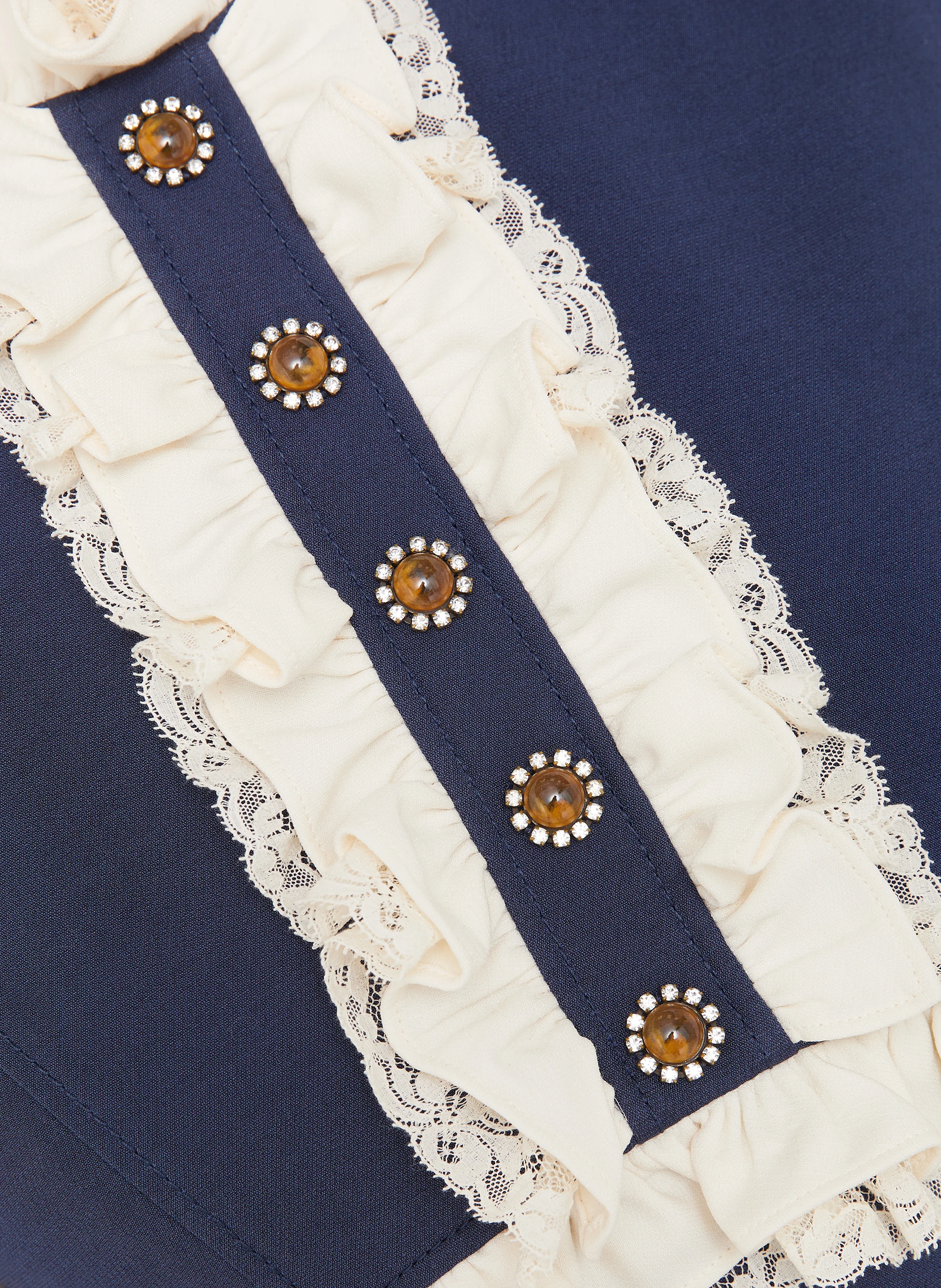 VALENTINO Kleid mit Seide und Spitze