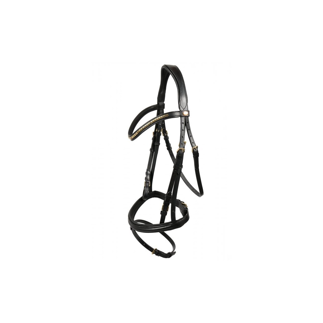 Hans Melzer Horse Equipment Hans Melzer Trense Bredeneek schwarz/messing VB/ COB (Vollblut)