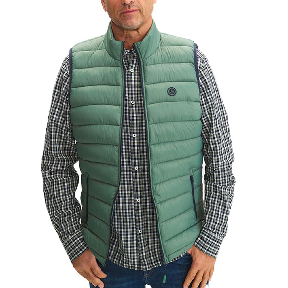 TBS Doudoune Sans Manches Vert Homme TBS Fabian
