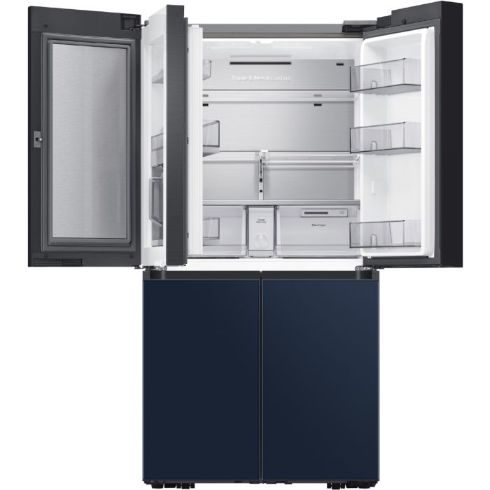 Samsung Side-by-Side RF 65A96768A/EG Clean White & Clean Navy - Festwasseranschluss