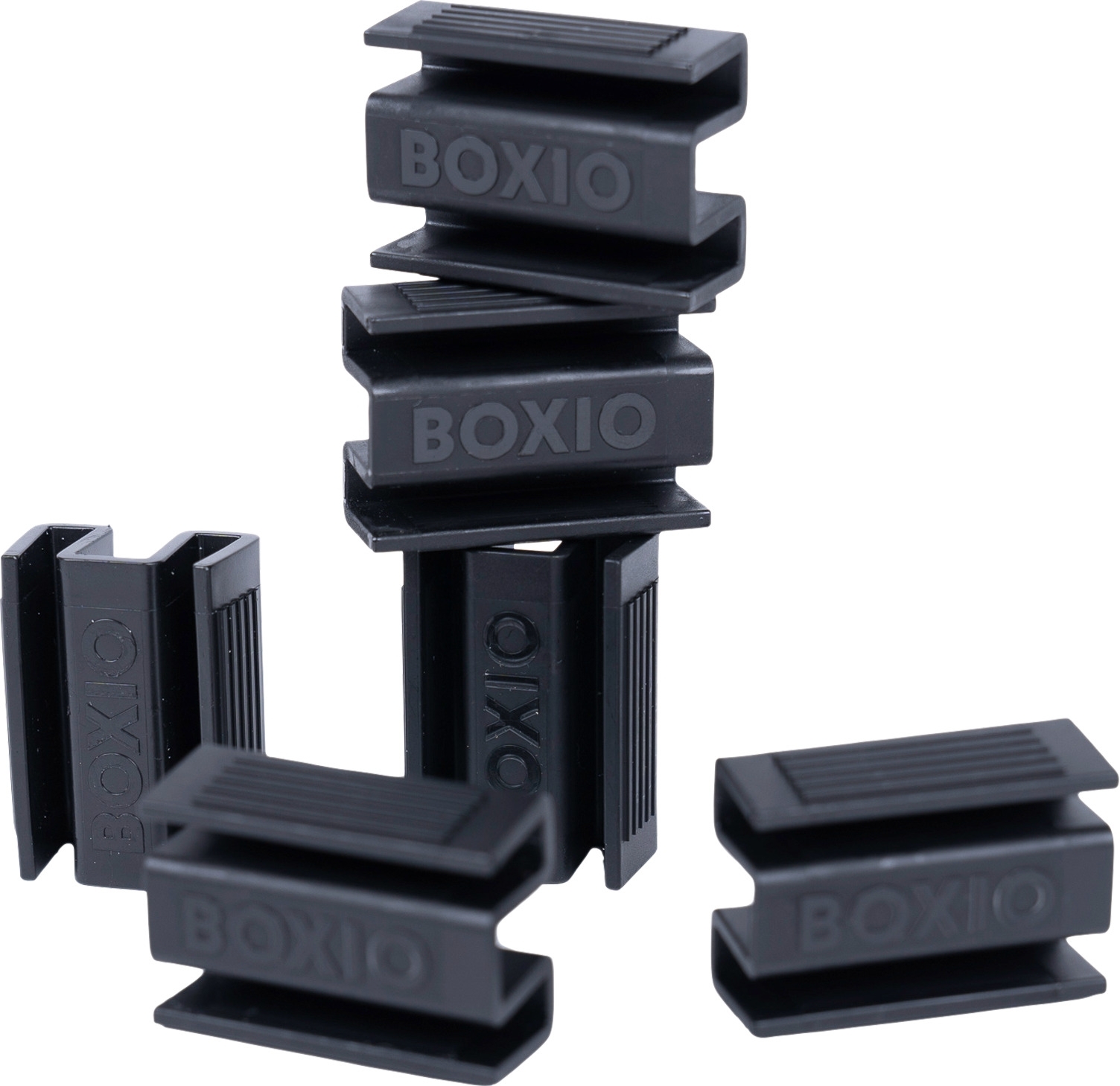 Boxio Clip 6 Stück Zubehör Trenntoiletten / Aufbewahrungsboxen schwarz