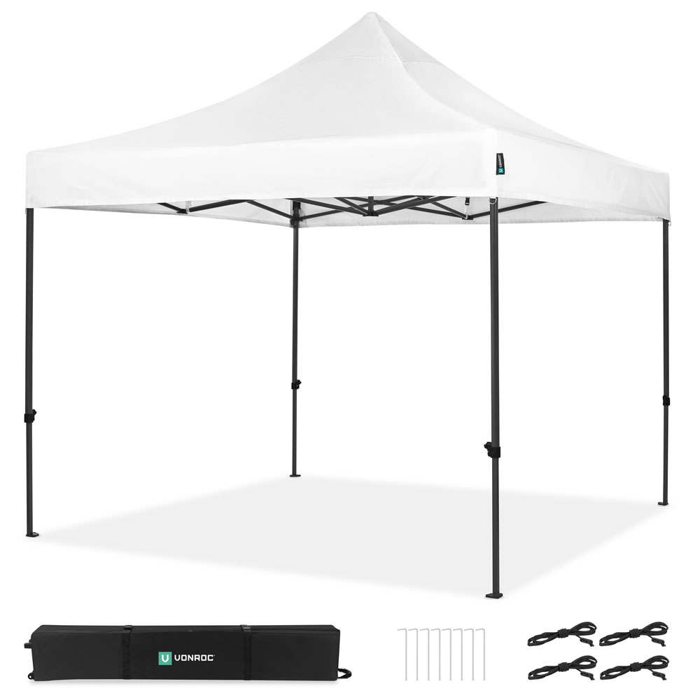 VONROC Premium 3x3m easy-up partytent - White