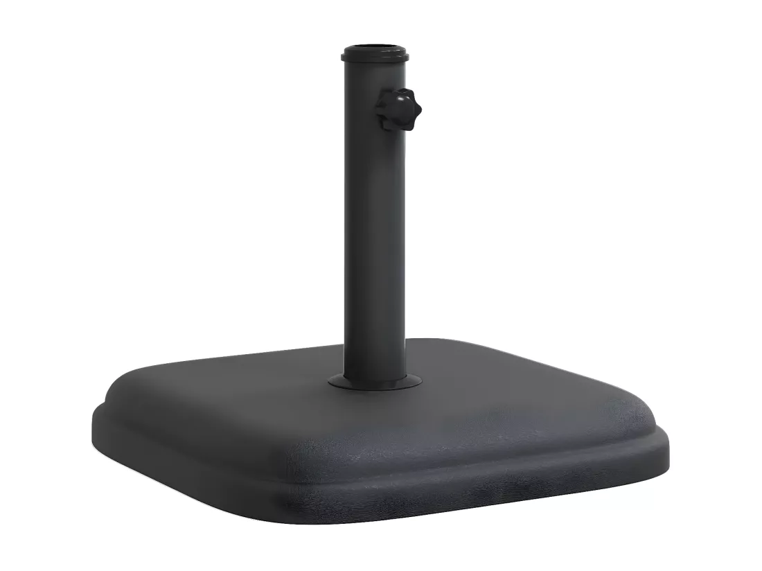 Prolenta Premium - Base de parasol pour mâts Ø32/35/38 mm 11 kg carré