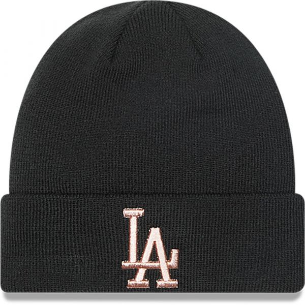 New Era Metallic Logo Cuff Beanie Preto