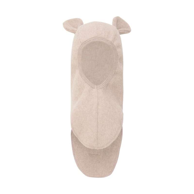 Balaclava Ears Cotton Fleece Camel Melange - Huttelihut - Rumpetroll