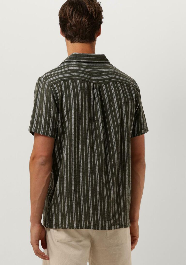 ANERKJENDT olijf anerkjendt casual overhemd akleo s/s dobby shirt