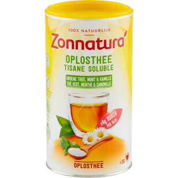 Zonnatura Bio Oplosthee Groene Thee, Munt & Kamille 200 g