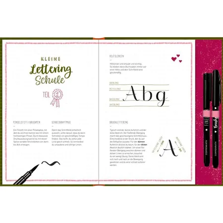 Coppenrath Verlag Notizbuch m.Extras: My Handlettering Journal - Pferdefreunde