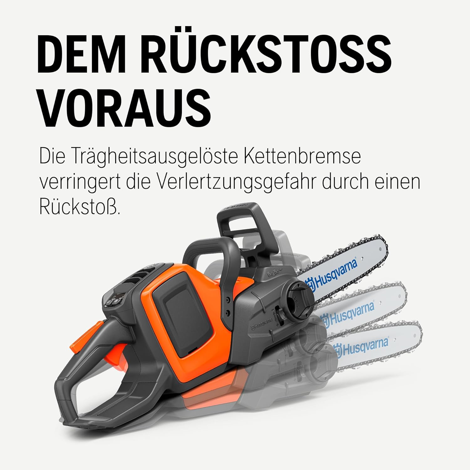 Husqvarna 225i Akku-Kettensäge - Leicht, kabellos, leise, 12″ Schiene, 20 m/s Kettengeschwindigkeit, ideal für Baumschnitt und Gartenpflege (inkl. Akku & Ladegerät)