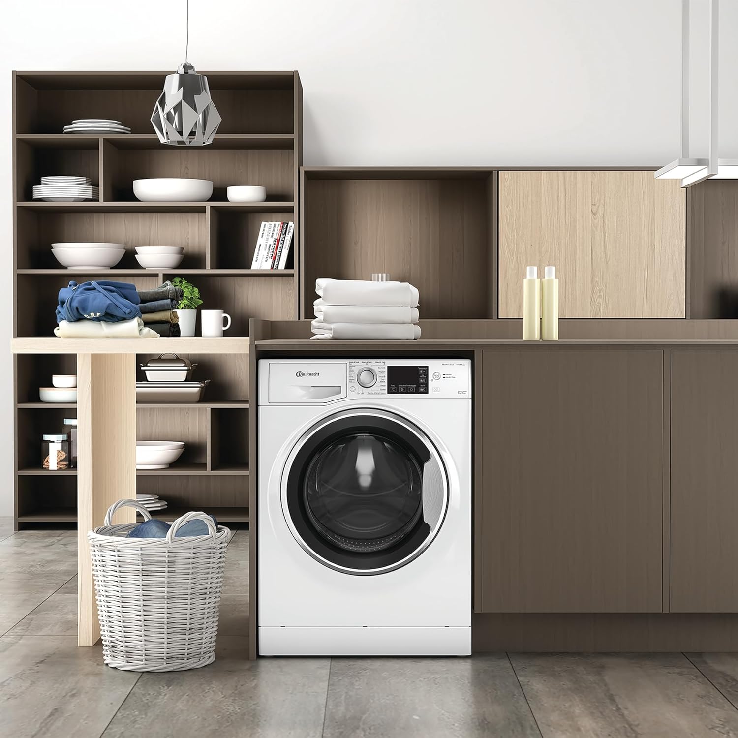 Bauknecht WADR ACTIVE 9614 D Waschtrockner, 9 kg Waschen, 6 kg Trocknen, Active Care Wash & Dry Technologie, Anti-Allergie-Programm, Wolle-Programm, Nachlegefunktion, Dynamic Inverter-Motor, Weiß