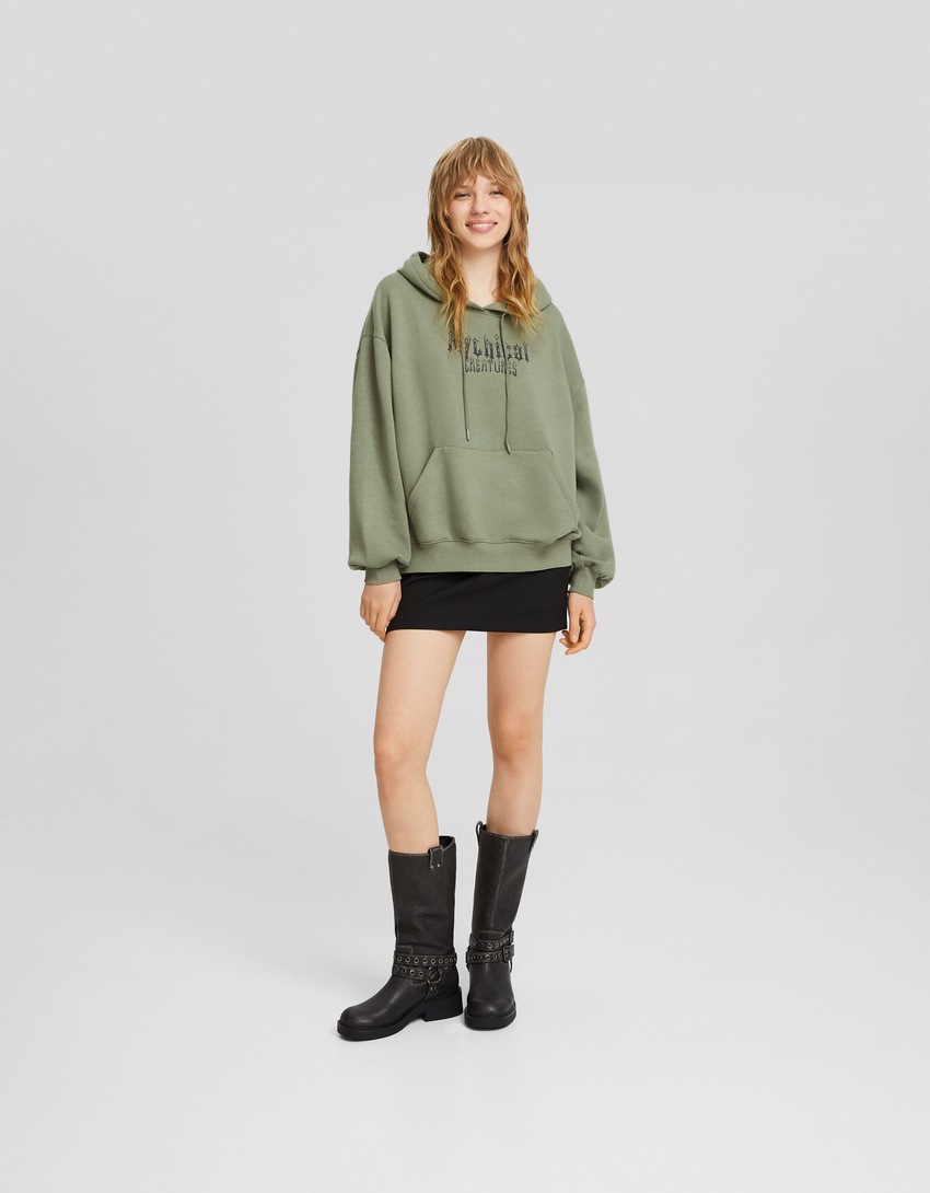 Moletom oversized estampado