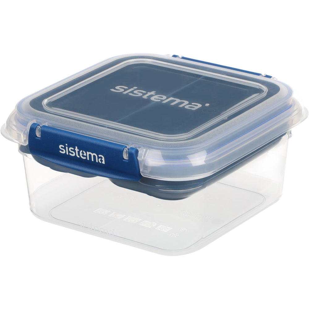 Køb Sistema Ocean Blue Square Stax To Go Madkasse 1.15L | Luksusbaby
