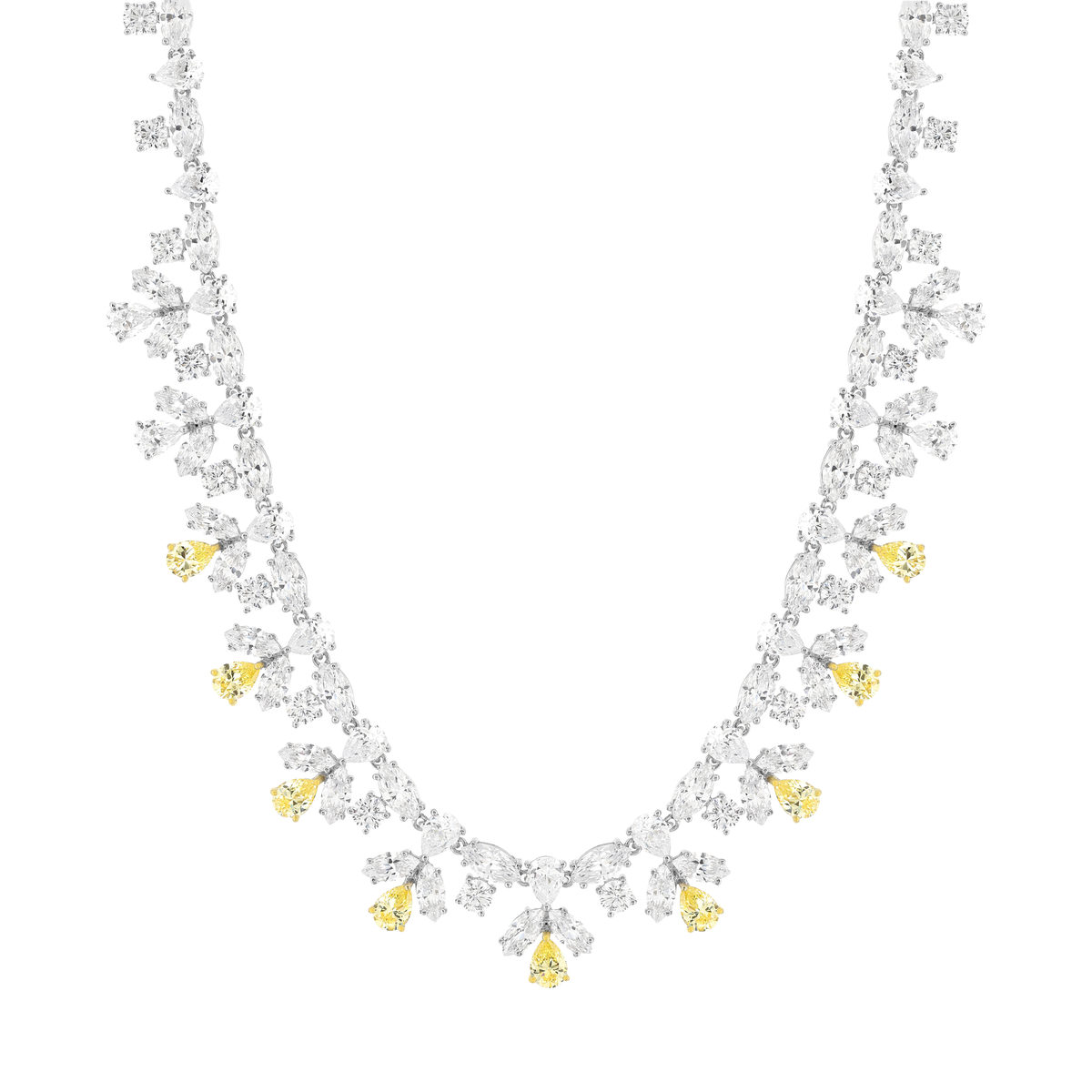 Collier argent 925 zirconias 40 cm