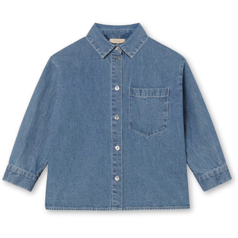 Køb Fliink Lys Denim Blue Don Ls Skjorte