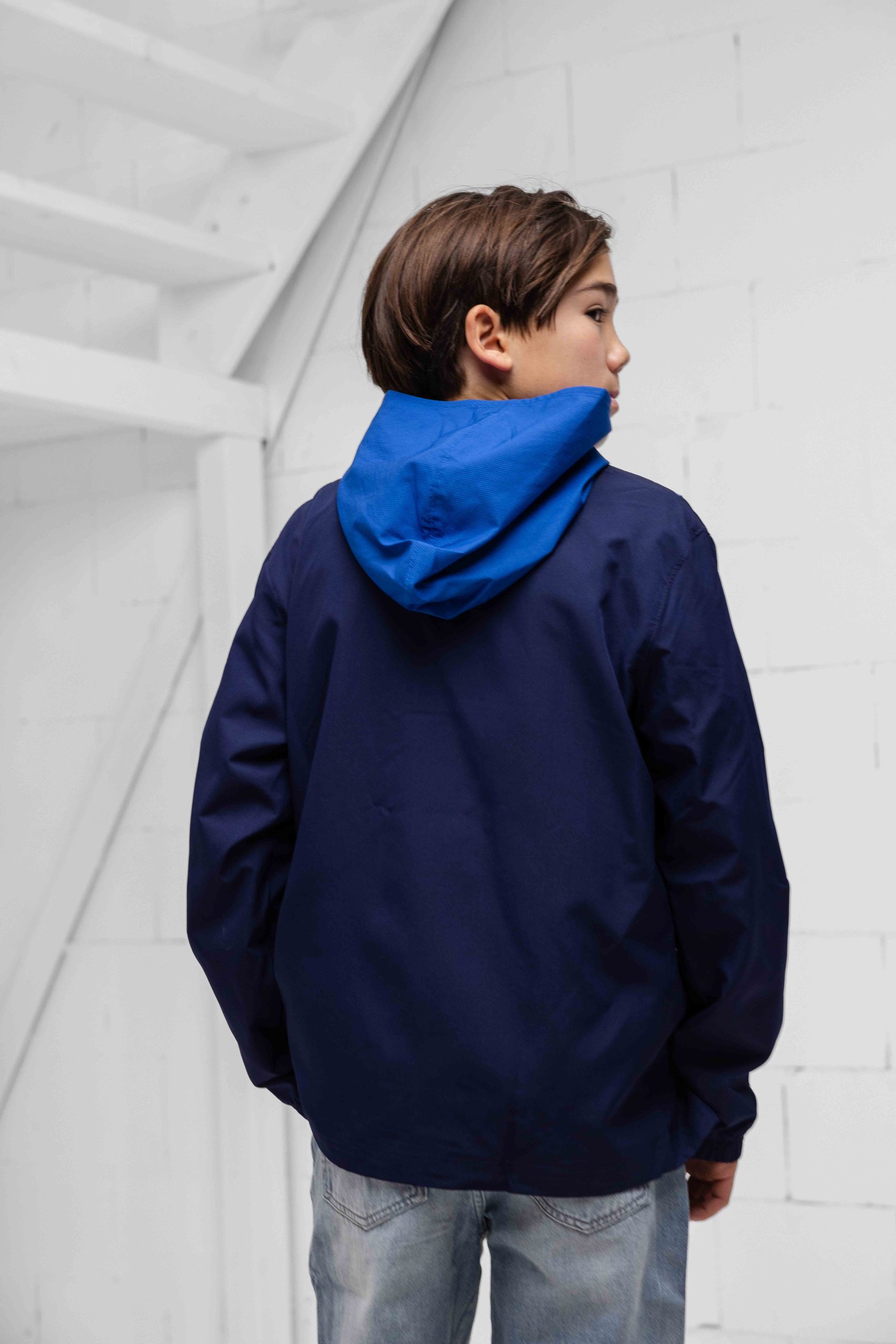 Under Armour Challenger Anorak Windbreaker Kids Donkerblauw