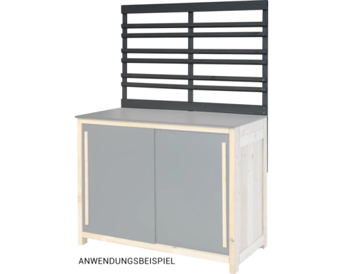 Konsta trellis voor buitenkeuken, antraciet