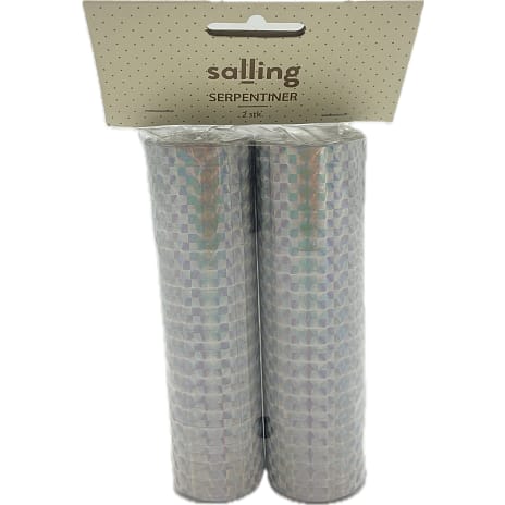 Salling serpentiner 2-pak - sølv