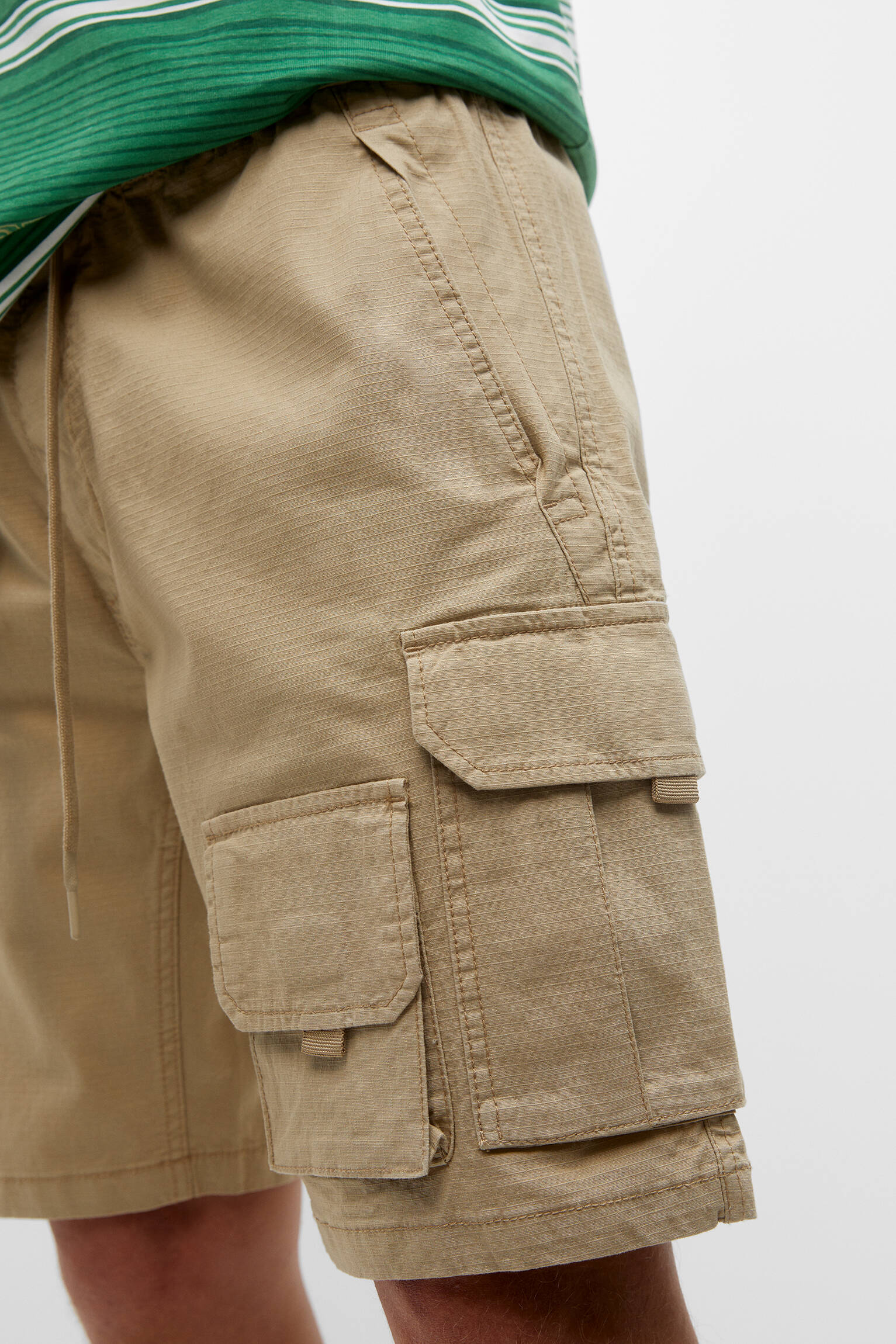 Bermuda cargo ripstop - bege