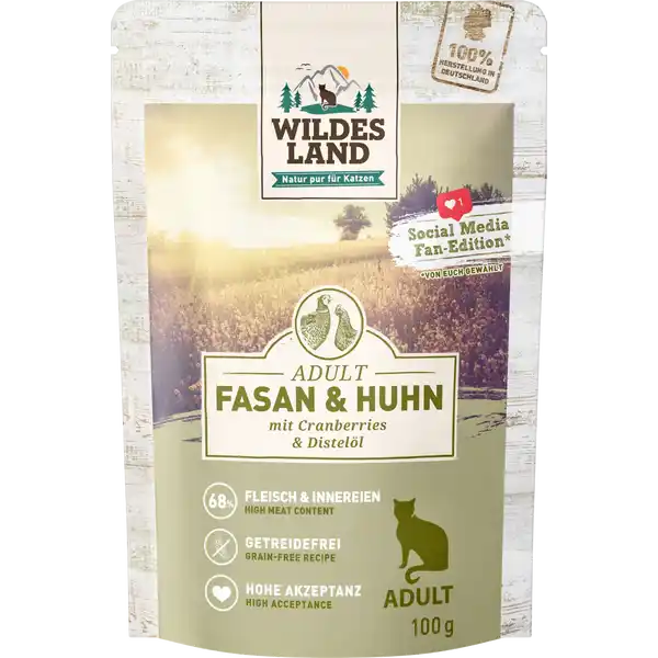 Katzen-Nassfutter - Fasan und Huhn