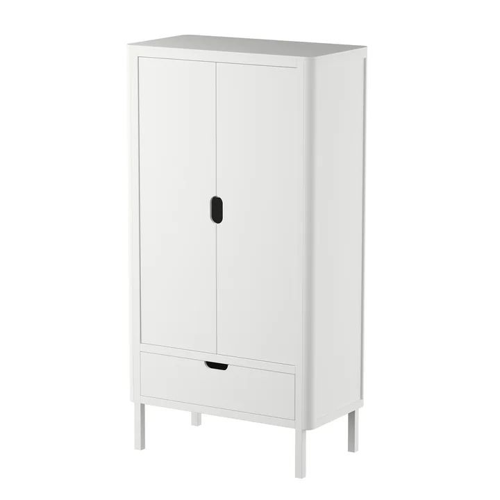 Sebra - Kinder-Kleiderschrank 2-türig, classic white