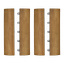 Kant til gulvplater 4 deler 30x7 cm
