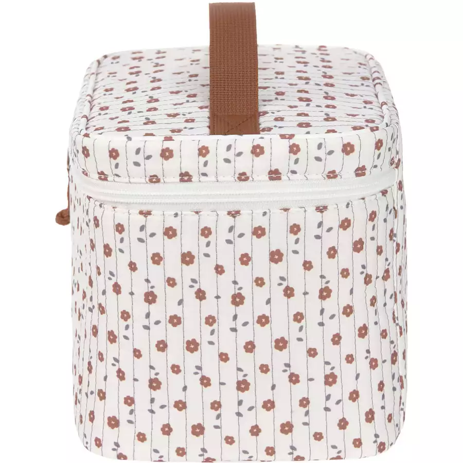 LÄSSIG Wickeltisch Organizer Nursery Caddy To Go Flowers white