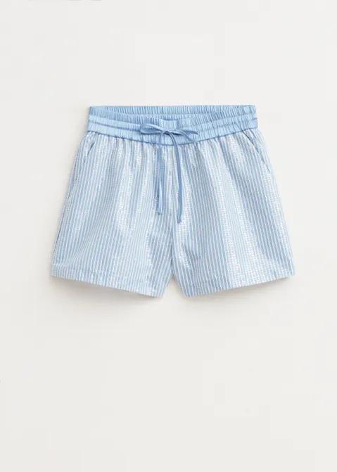 Gestreepte pailletten short assorti (ASSOR)