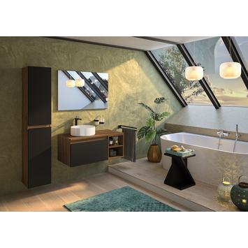 Atlantic by Allibert kolomkast Lia hout en zwart