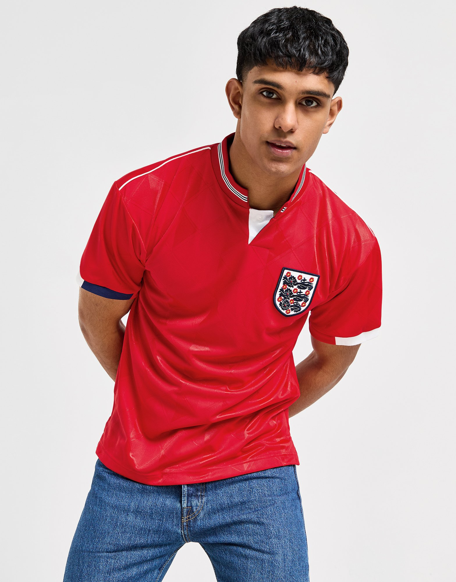 Score Draw Maillot Angleterre '89 Rétro Match Extérieur Homme