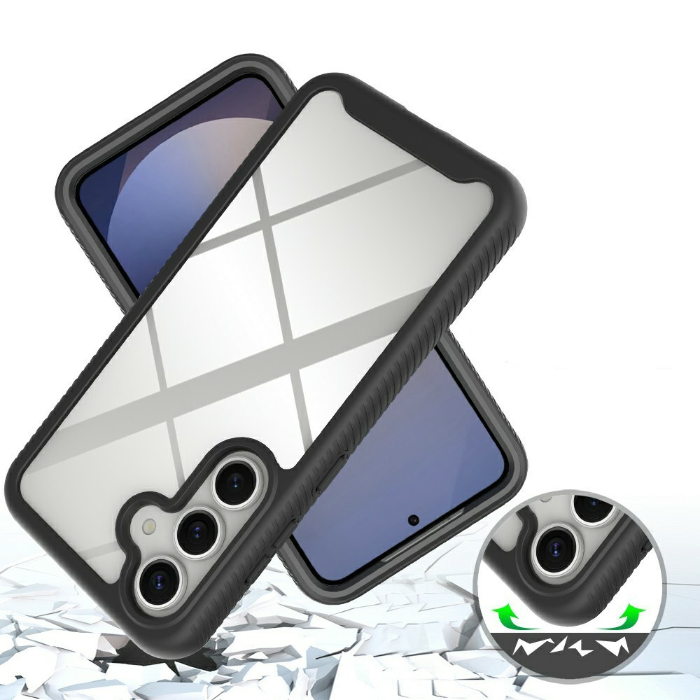 Samsung Galaxy S25 Magnetische Schutzhülle mit Panzer Glas Backcover   Display- / Kameraschutz MagSafe-Modul (Verschlussmechanismus) - Schwarz