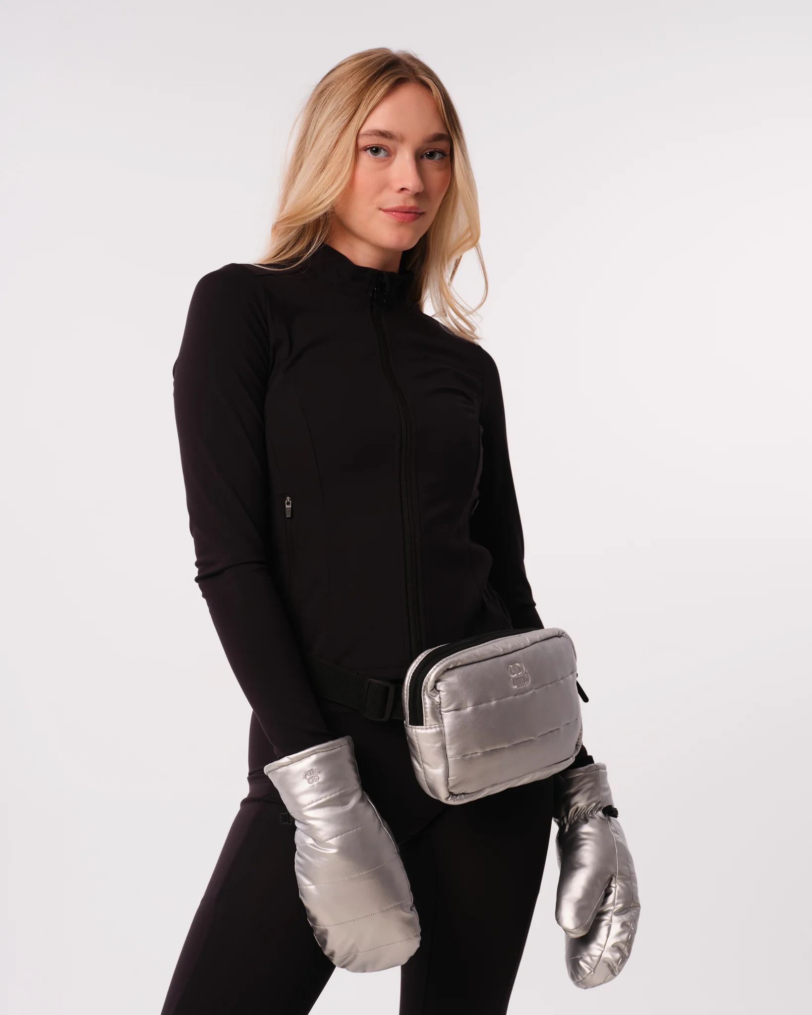 Bumpro Puffer Gloves Silver