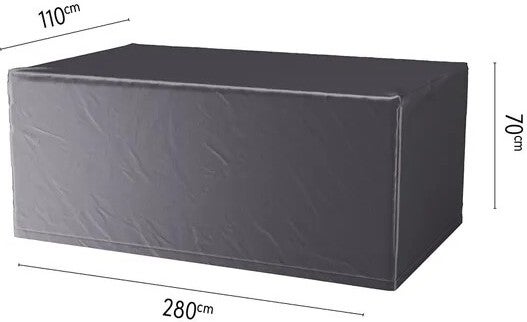 Platinum Outdoorable tuintafelhoes AeroCover antraciet 280 x 110 x 70 cm