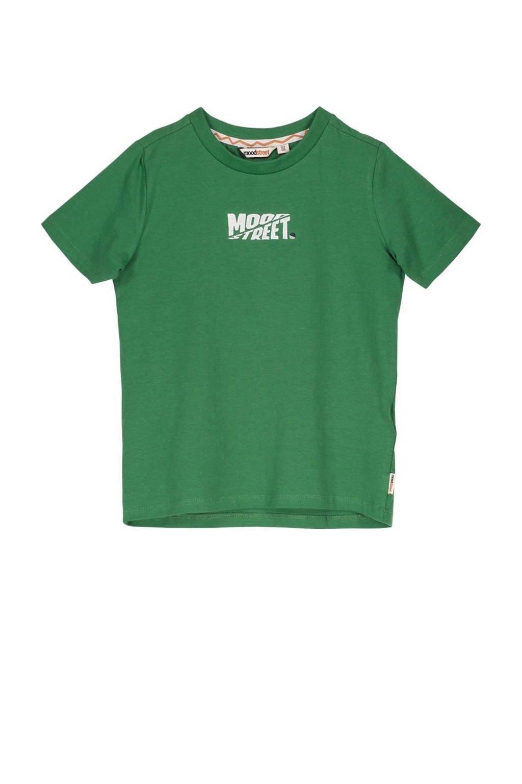 Moodstreet T-shirt met backprint donkergroen