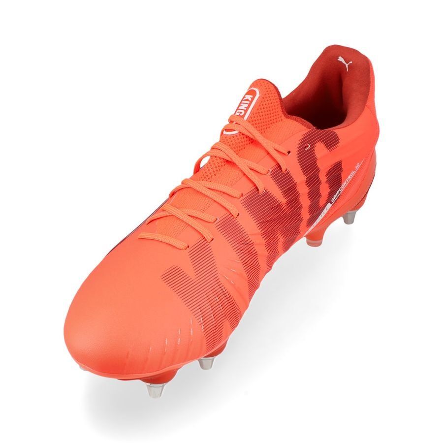 PUMA King Ultimate SG Unlimited - Glowing Red/Blanc/Red Fire