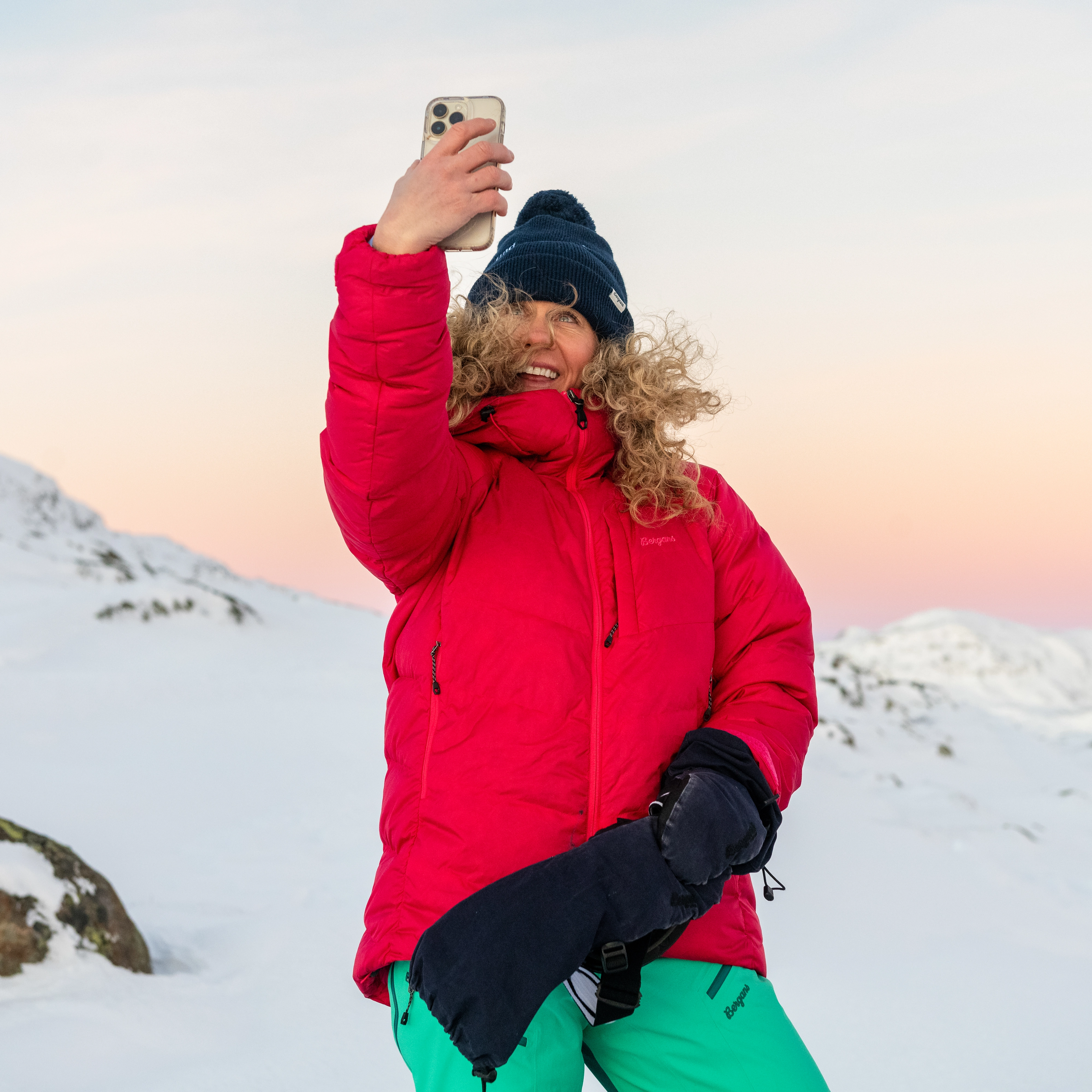 Tind Mountain Down Jacket Women Alpine Rose