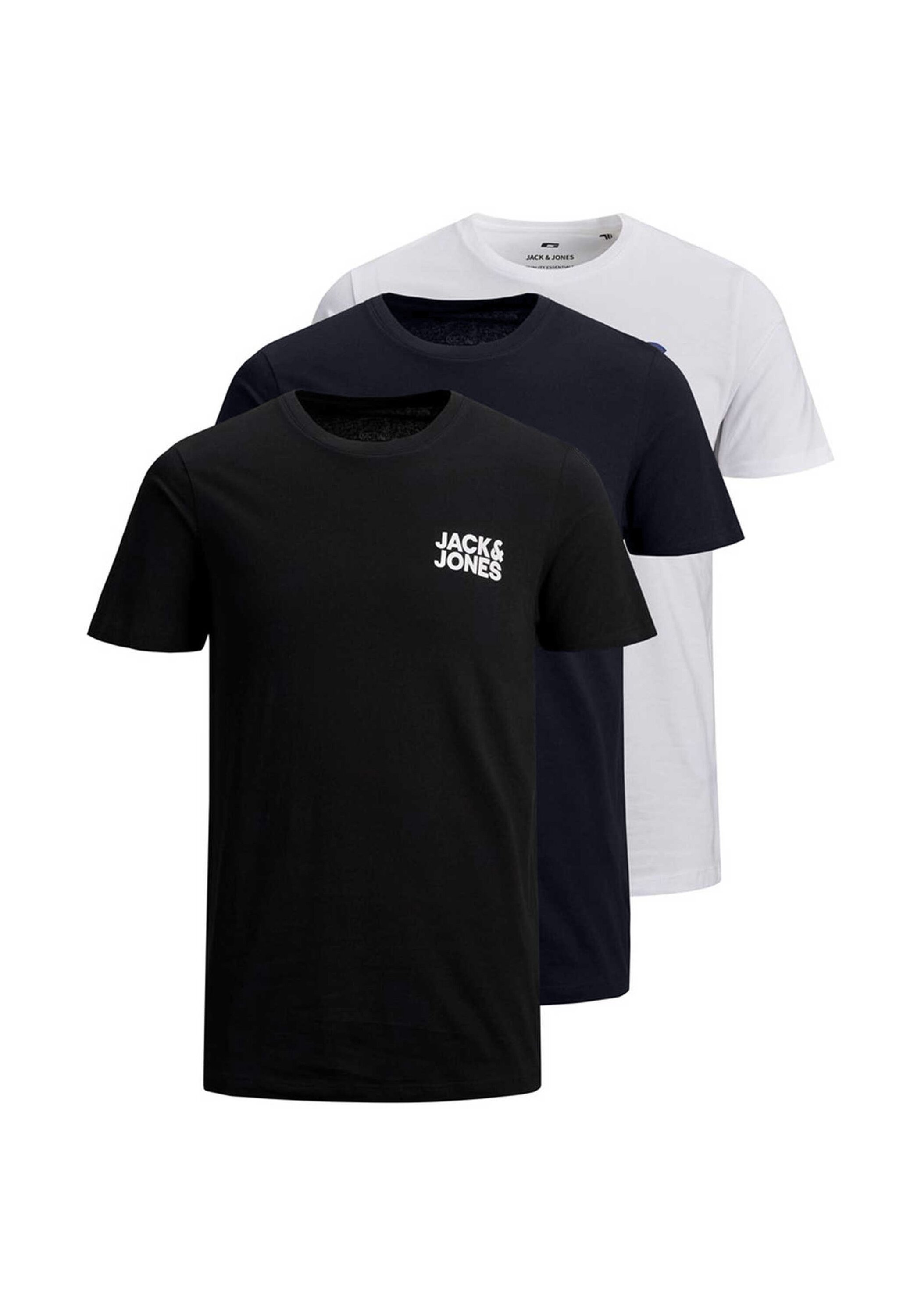 JJECORP LOGO TEE O-NECK 3PK Herren T-Shirt