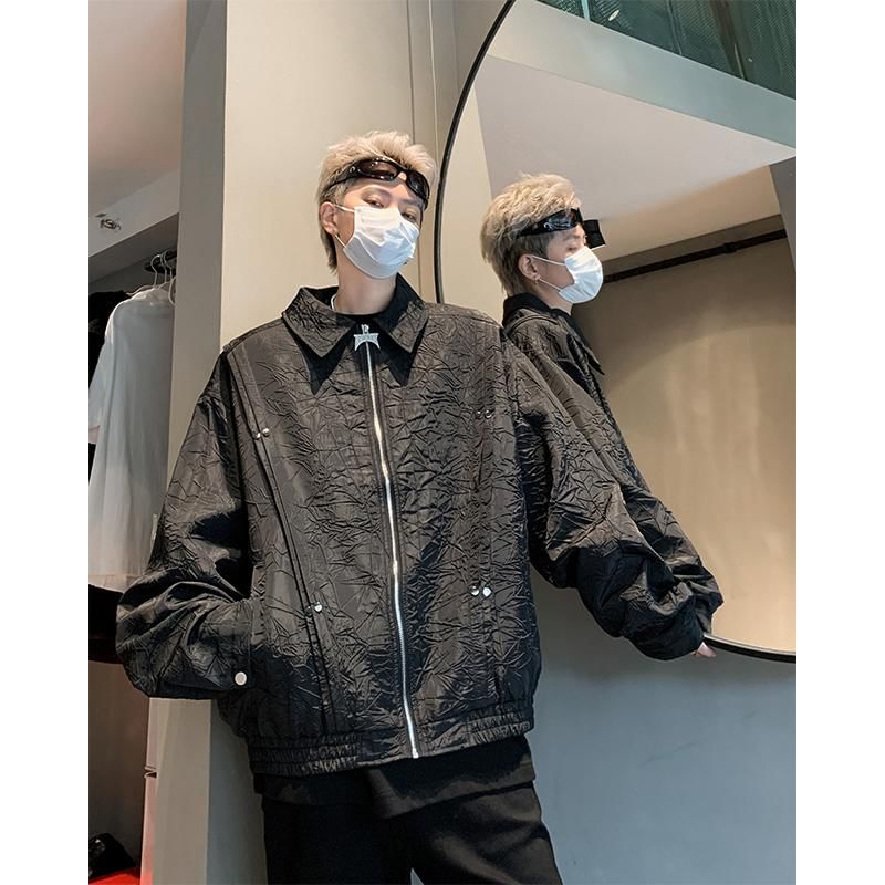 Kimeya - Oversized bomberjack met kraag en rits