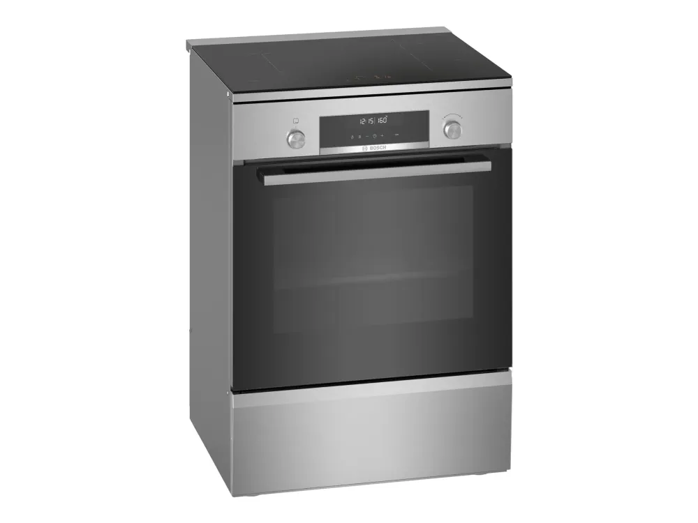 Bosch Serie | 6 HLS79Y351U - Komfur - fritstående - bredde: 60 cm - dybde: 60 cm - højde: 90 cm - med selv-rengøring - rustfrit stål