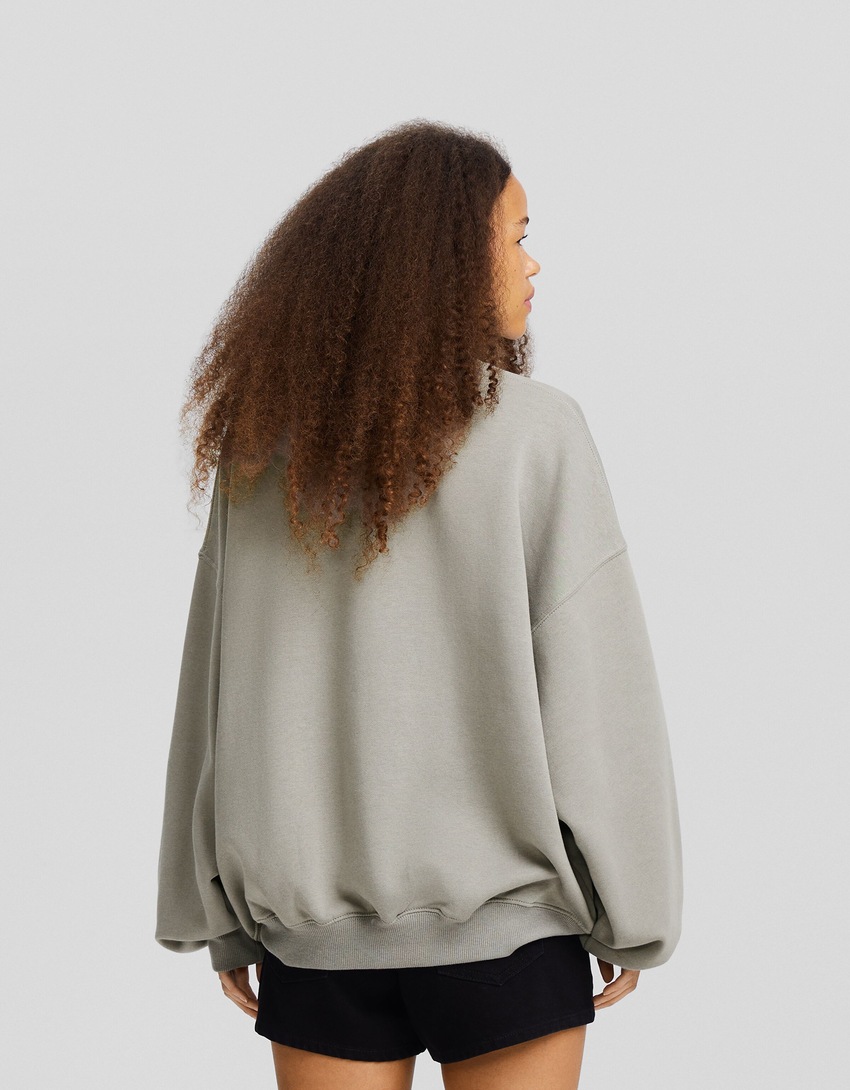 Moletom estampado oversized