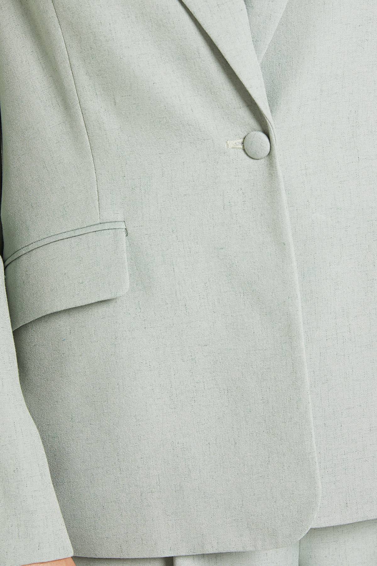 Wallis Blazer Croisé Simple Coupe Décontractée En Mélange De Lin Wallis